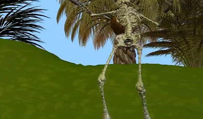 Fit 3D lesbian captured and ingested by a big spider