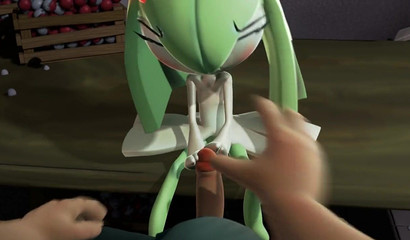 3D Pokemon chick needs to train her cunt