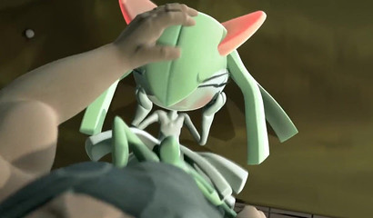 3D Pokemon chick needs to train her cunt