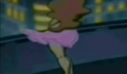 Naughty cartoon redhead Daphne toying with big dicks