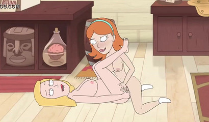 Rick and Morty MILFs on a scissoring spree