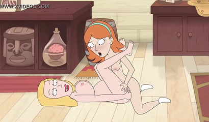 Rick and Morty MILFs on a scissoring spree