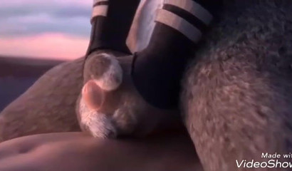 Judy Hopps sobe e desce uma pila