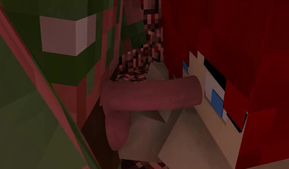 Minecraft version of a lustful harem