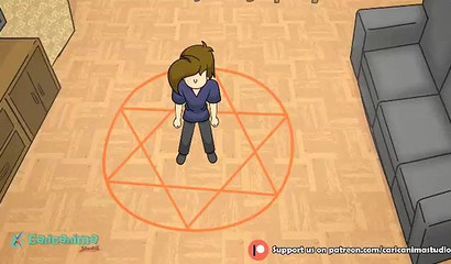 My favorite nanny taking care of a devil's monster cock