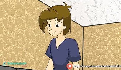 My favorite nanny taking care of a devil's monster cock