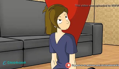 My favorite nanny taking care of a devil's monster cock