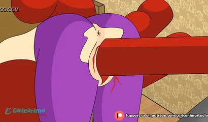 My favorite nanny taking care of a devil's monster cock