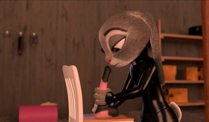 Judy Hopps tired of small bunny dicks - a horse cock feel much better