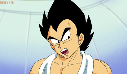 Dragon Ball vixen showing incredible flexibility