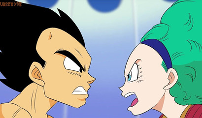 Dragon Ball vixen showing incredible flexibility