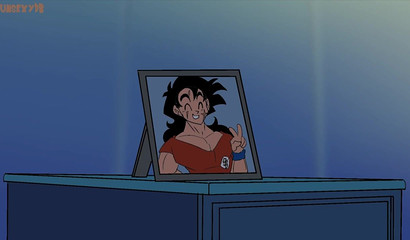 Dragon Ball vixen showing incredible flexibility