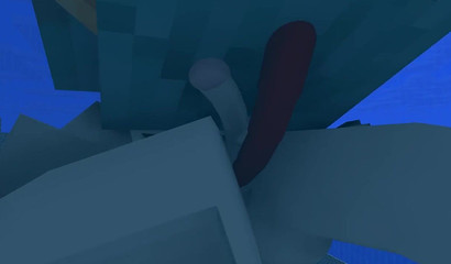 Minecraft Hentai ve blokta büyük musluklar