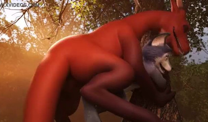 Vicious dragon finding a soft spot underneath a furry tail