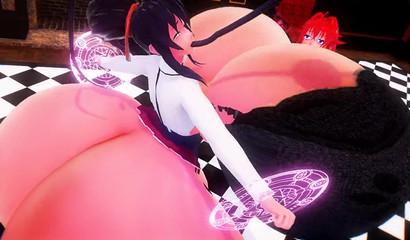 Akeno Himejima becoming a huge fan of breast expansion