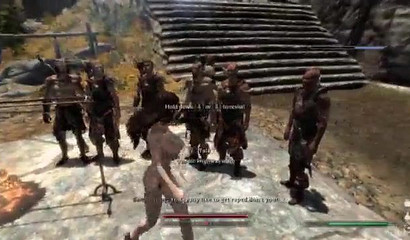 Hentai slave girl and an army of shafts ready for BDSM games