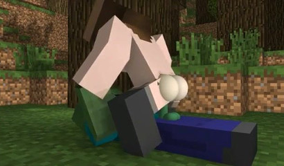 O que acontece quando um zombie fica preso dentro de uma rata de Minecraft