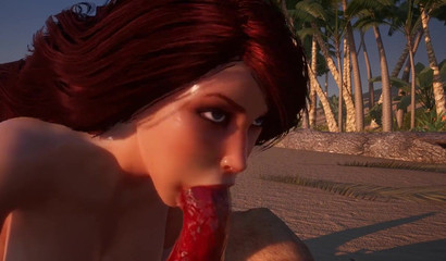 Lion king showing Little Mermaid what wet really means - 3D Hentai