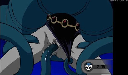 Hentai teen and her battle with spunk-filled tentacles