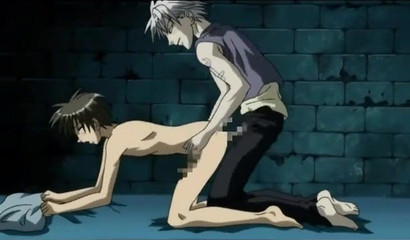 Hentai boy lost in the vortex of each other's butts