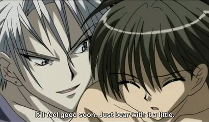 Hentai boy lost in the vortex of each other's butts