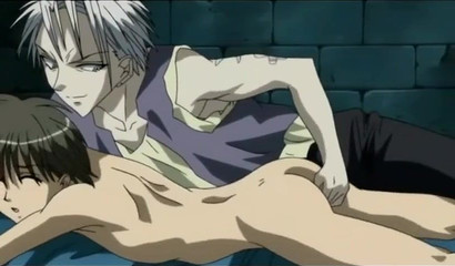 Hentai boy lost in the vortex of each other's butts