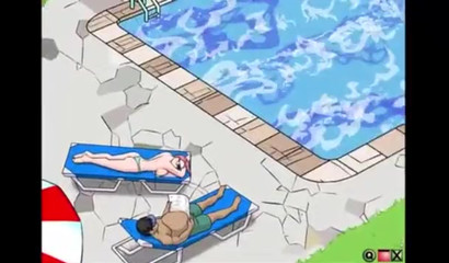 Tiny boy fucks big boobed Hentai babe