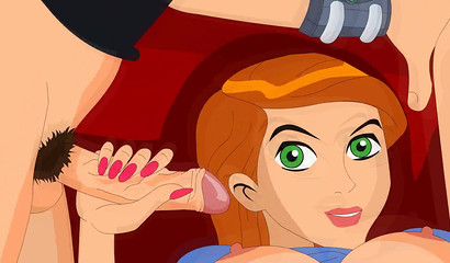 Anal Hentai bombshell fucked by old dude