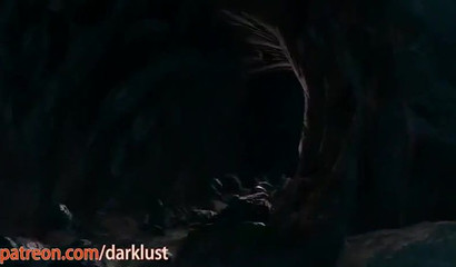 3D monster destroys my tight pussy