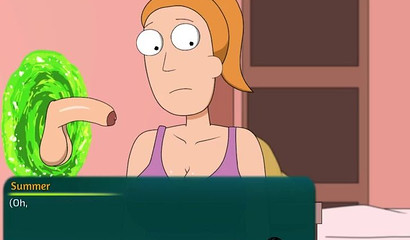 Rick and Morty porn cartoon / Morty gets his dick sucked