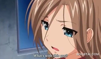 Shy Hentai teenage girl engages in an outdoor oral sex action