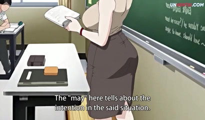 Busty Hentai teacher gets boned after classes