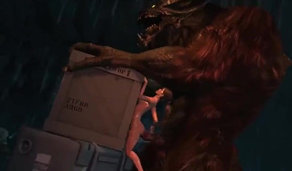 Lara Croft engages in sex action with monsters