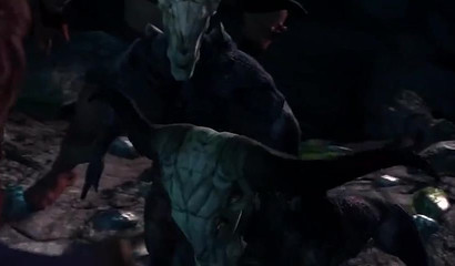 Lara Croft engages in sex action with monsters