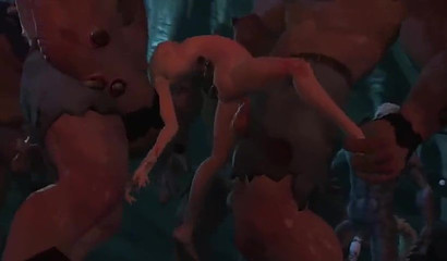 Lara Croft engages in sex action with monsters