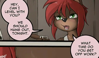 Furry doggy fucked in POV