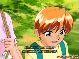 Anime boy loses virginity with older sis