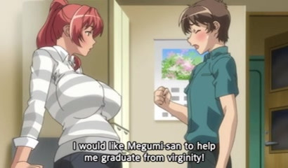 Hentai MILFs with big tits school a young teen boy