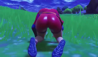 Bootylicious babe in Fortnite 3d video