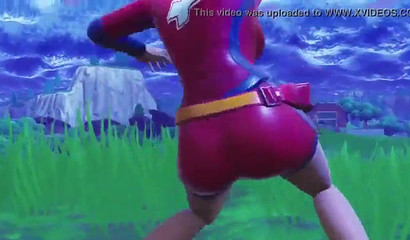 Bootylicious babe in Fortnite 3d video