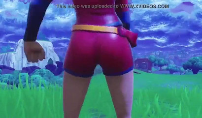 Bootylicious babe in Fortnite 3d video