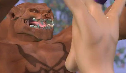 Fantasy creatures and young naked girls in 3d xxx cartoon
