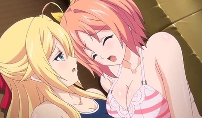 Sharing toy with my busty Hentai girlfriend