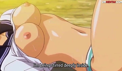 Busty Hentai babes having public sex