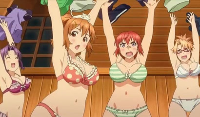 Hentai schoolgirls in big boob action