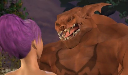 3D monster fucked me from behind