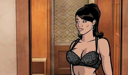 Indian Lana Kane fucks cartoon hero Archer