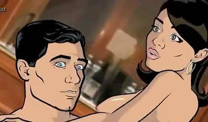 Indian Lana Kane fucks cartoon hero Archer