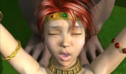 Pregnant doll gets screwed by 3d monsters