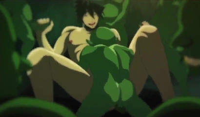 Hentai stallion gets bound and fucked by goblins